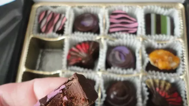 Image: Choclate + Wine = Delish!