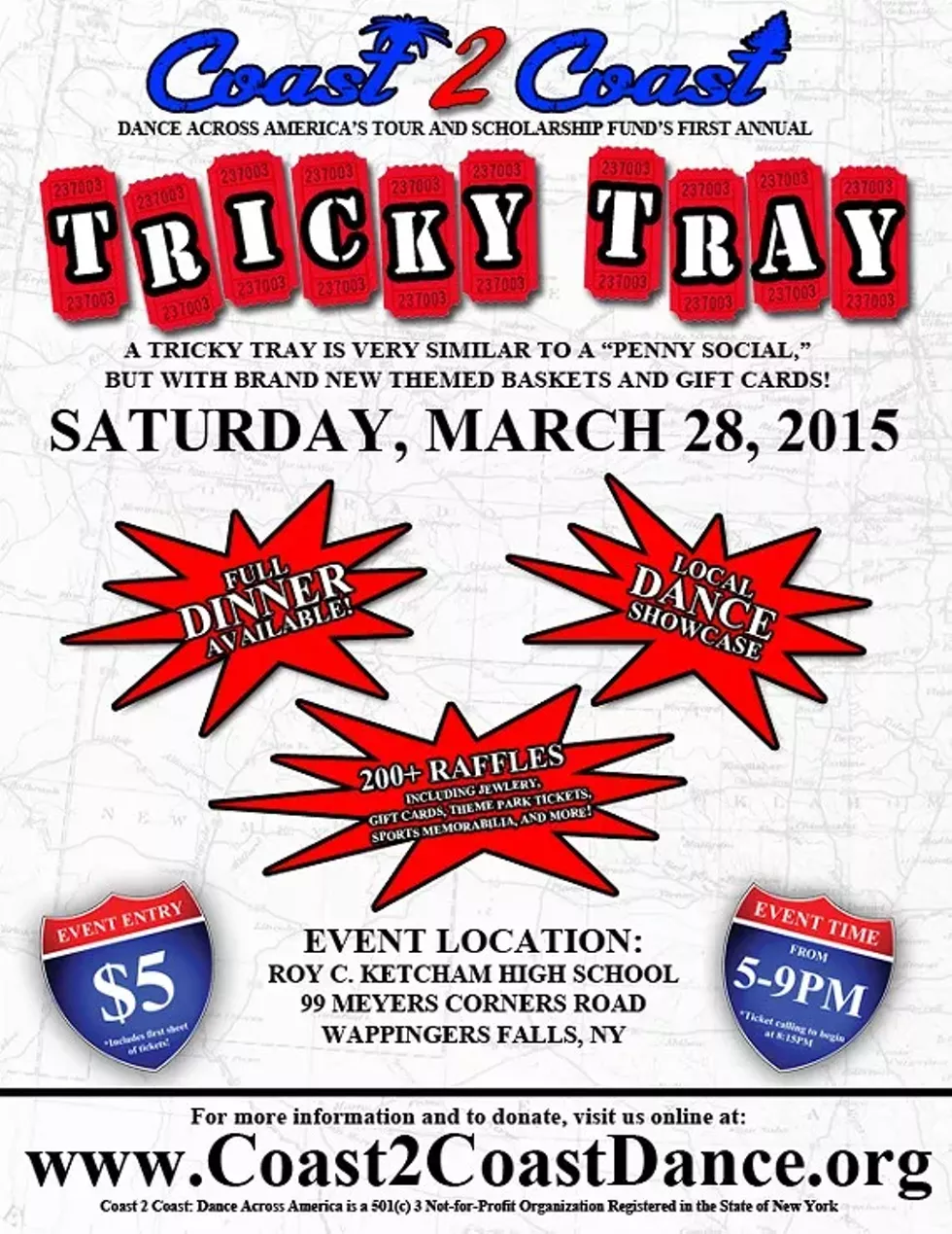 Coast 2 Coast Tricky Tray Poster