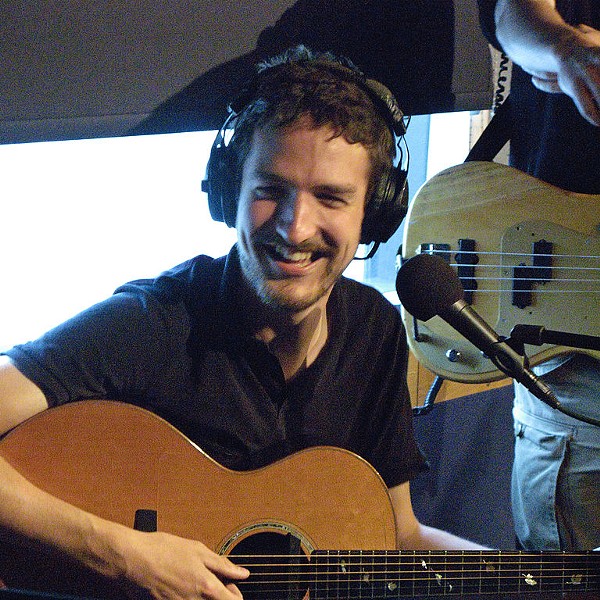 Frank Turner at an XFM radio session in London.