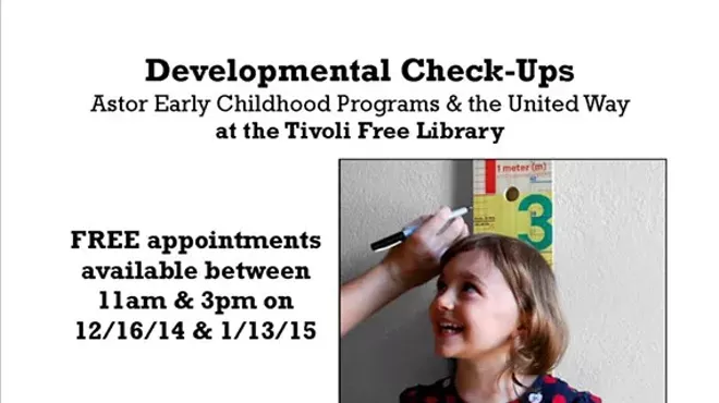 Image: Free Developmental Check-Ups for Ages 4 months to 5 years