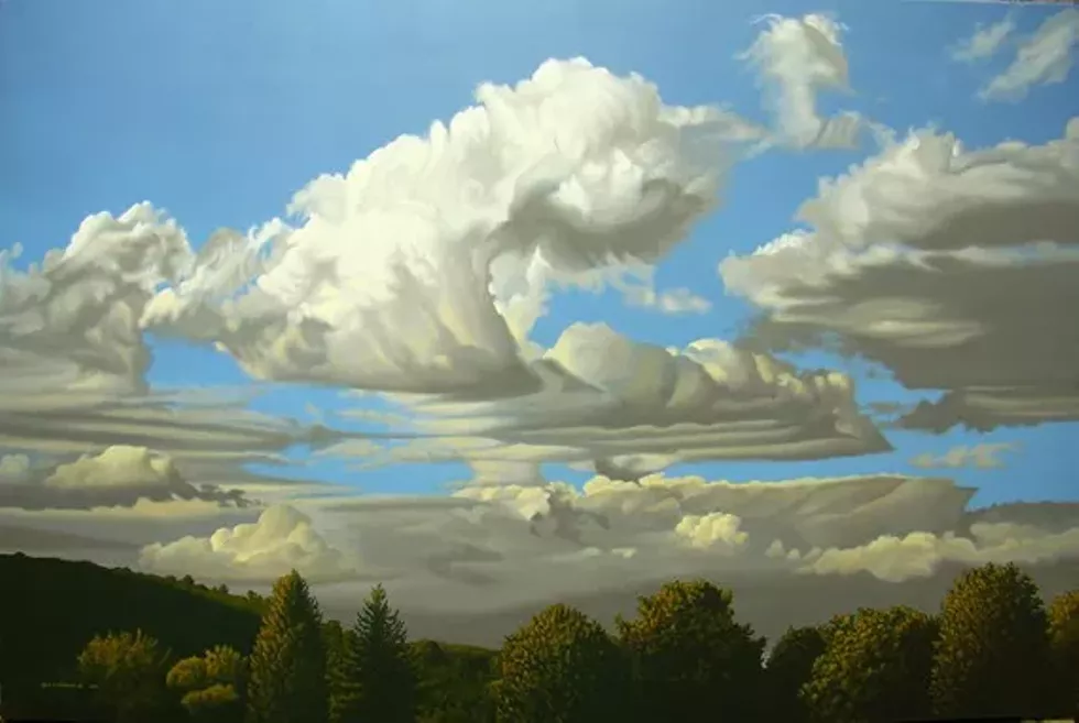 Leon A. Comstock Jr., One Evening in Monson, acrylic on panel 24x32
