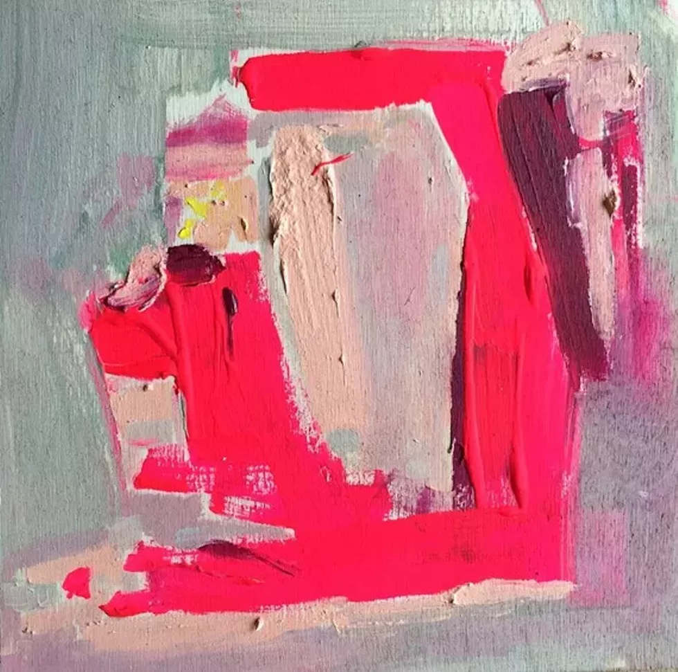 Olivia Baldwin, Foragers, Acrylic on wood, 8 x 8", 2015
