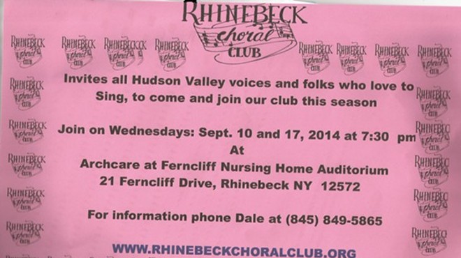 Rhinebeck Choral Club Open Invitation to Join