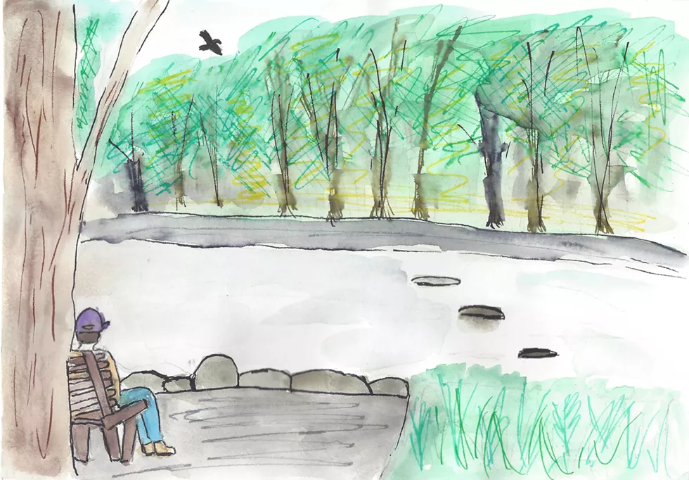 Esopus Creek fishing access illustration
