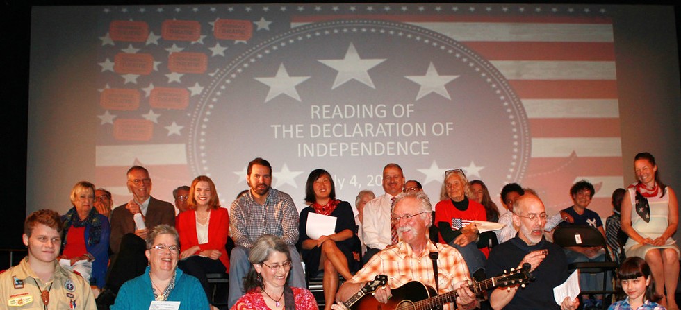 The Rosendale Theatre invites one and all to a reading of the Declaration of Independence.
