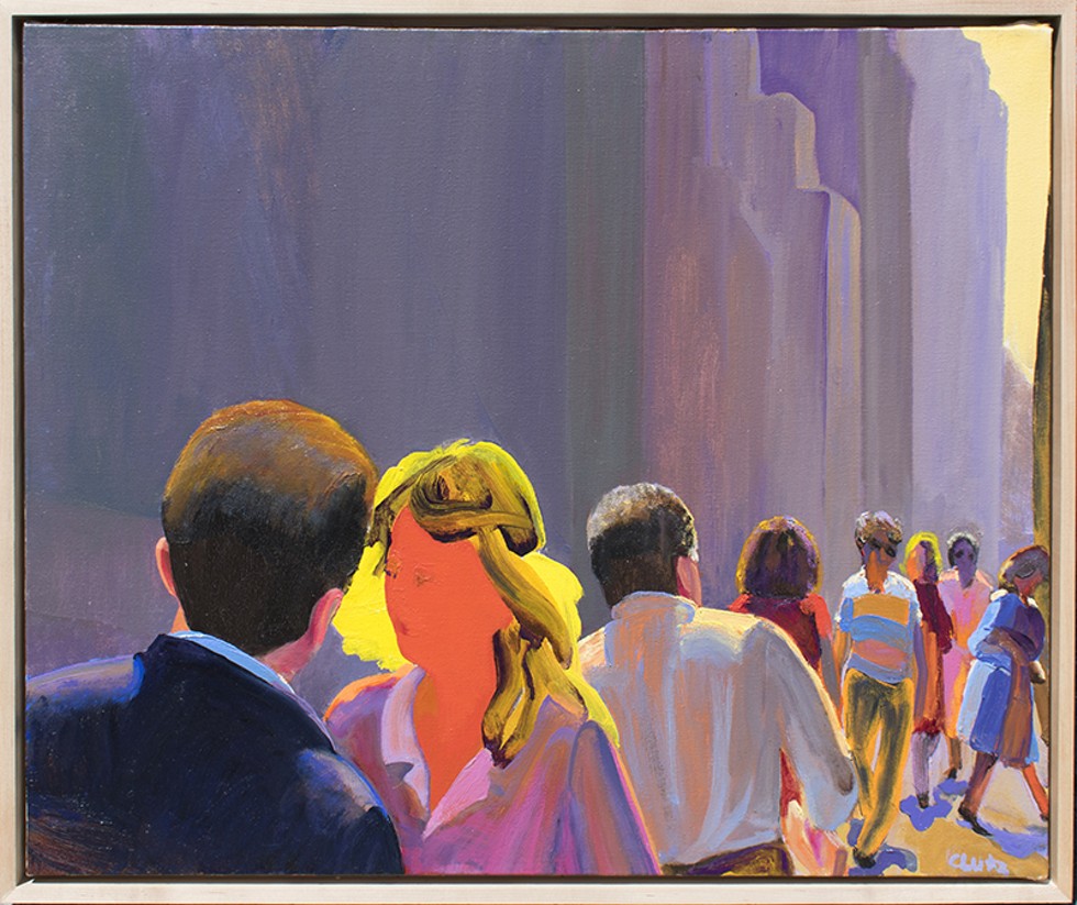 Midtown Summer Light I (1991) by William Clutz, oil on canvas, 25 x 30 inches
