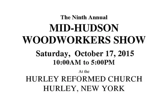 Image: The Ninth Annual Mid-Hudson Woodworkers Show