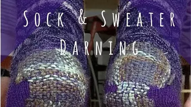 Image: Sock and Sweater Darning