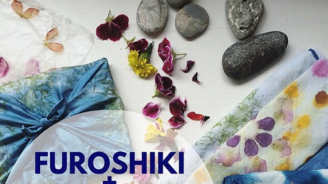 Furoshiki + Flowers! Hammered Flower Print Workshop with Liz Robb
