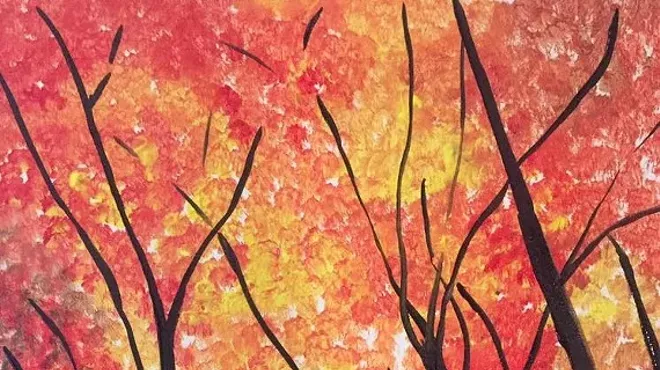 Image: Sippin' Creative Guided Paint Class