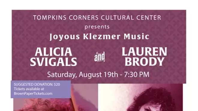 Image: Joyous Evening of Klezmer Music at Tompkins Corners - Alicia Svigals and Lauren Brody