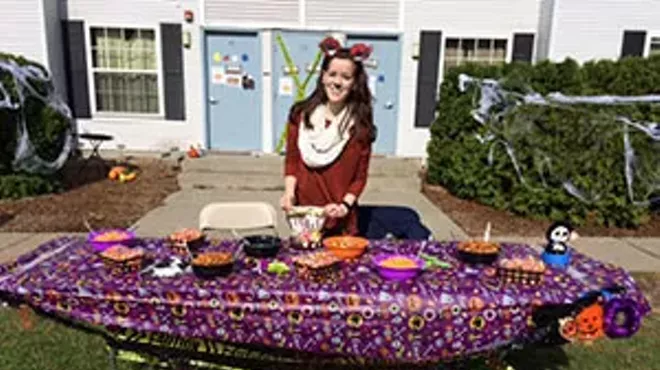 Image: Residence Hall-oween Trick-or-Treat on Marist Campus