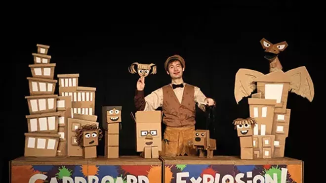 Image: Just for Fun: Cardboard Explosion with puppeteer Brad Shur