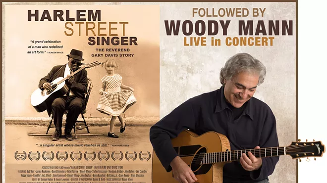 Image: Woody Mann Live and his Film, Harlem Street Singer
