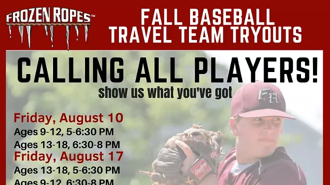Image: Frozen Ropes Fall Baseball Travel Team Tryouts