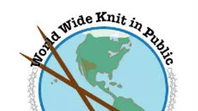 Image: Tivoli in Stitches! World-Wide Knit in Public Day