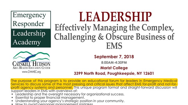 Leadership: Effectively Managing the Complex, Challenging & Obscure Business of EMS
