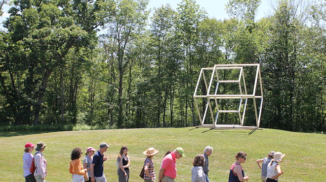 Image: Art Omi: Fields + Architecture, Artist Walk with Sarah Butler