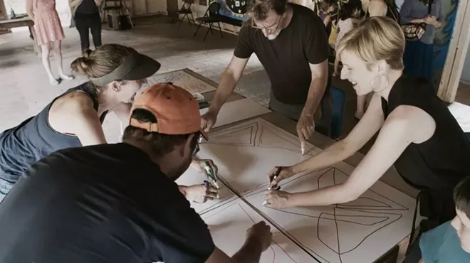 Image: Collaborative Symmetry: Community Drawing