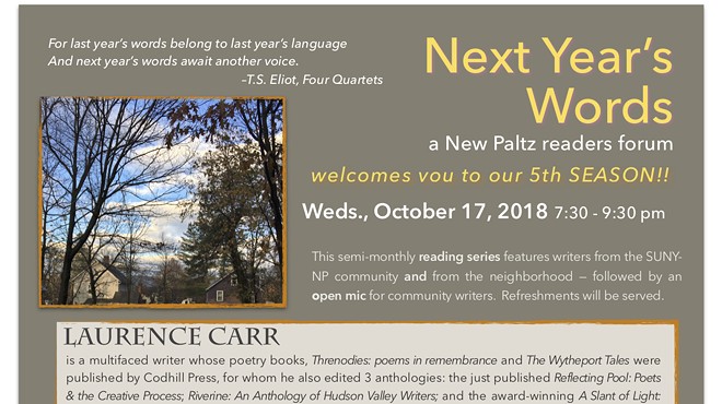 Next Year's Word: A New Paltz Reading Forum