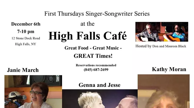 Image: First Thursday Singer Songwriter Series hosted by Maureen and Don Black