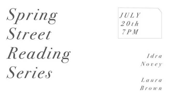 Image: Spring Street Reading Series: Women and their Bonding