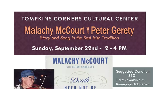 Image: Malachy McCourt and Peter Gerety: Story and Song in the Best Irish Tradition