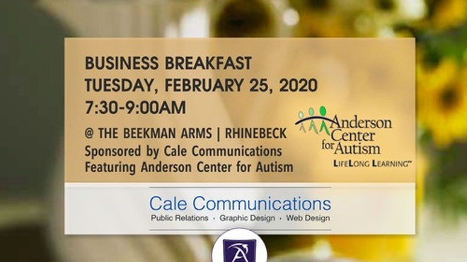 Rhinebeck Chamber Breakfast at the Beek Hosted by Cale Communications and Anderson Center for Autism