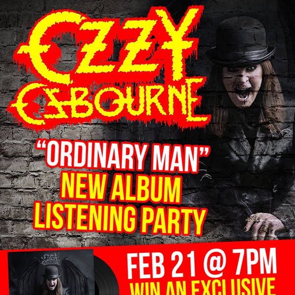 Ozzy Osbourne Listening Party and Vinyl Giveaway