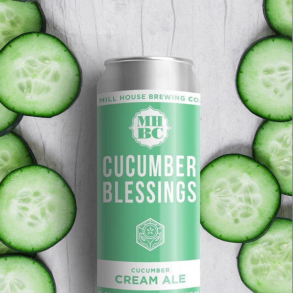 Our Cucumber Blessings can with it's new label