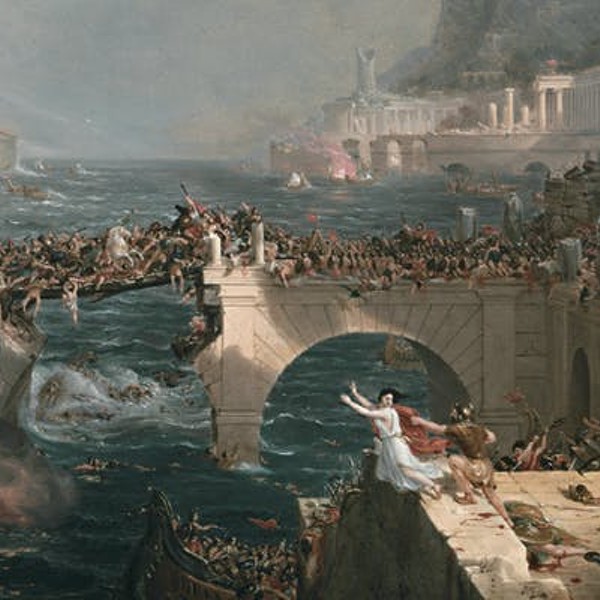 Thomas Cole, "The Course of Empire: Destruction (detail)," 1836, oil on canvas, 39 ¼ x 63 ½ in., New-York Historical Society
