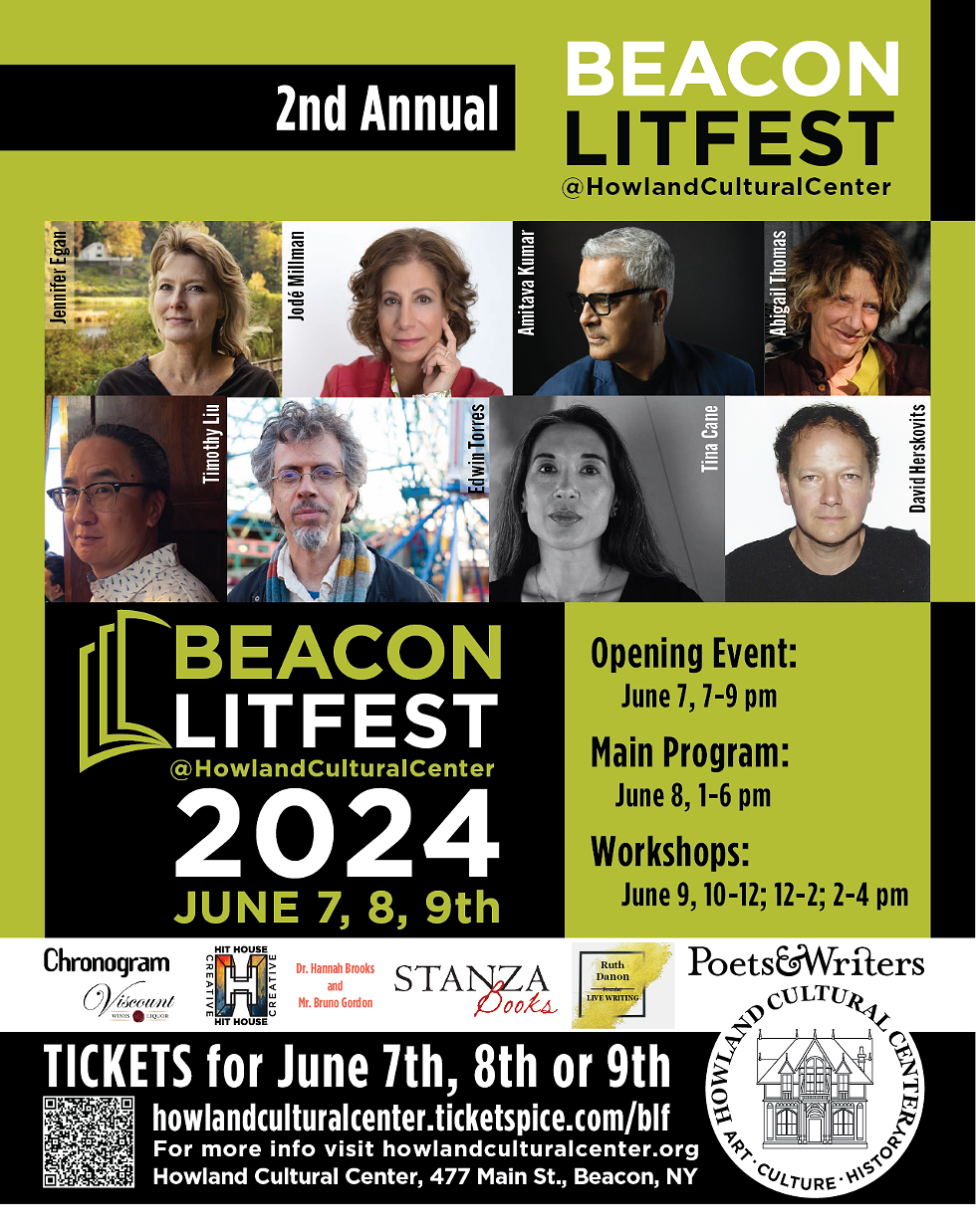 2nd Annual BEACON LITFEST 2024, June 7, 8, 9th