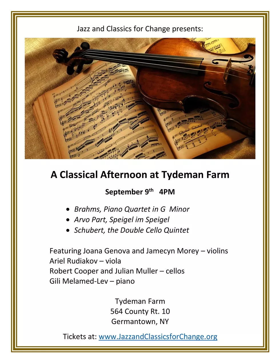 Please join us for this great concert.