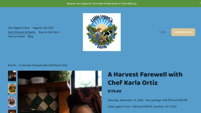 Image: A Harvest Farewell with Chef Karla Ortiz: Five-Course Plant-Based Dinner