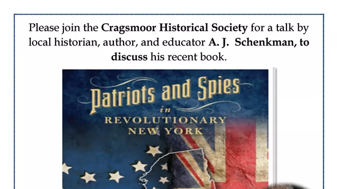 Image: A J Schenkman, Patriots and Spies in Revolutionary New York