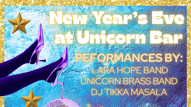 Image: A VERY DISCO NYE: Lara Hope Band, Unicorn Brass Band, DJ Tikka Masala, Aerial & more!
