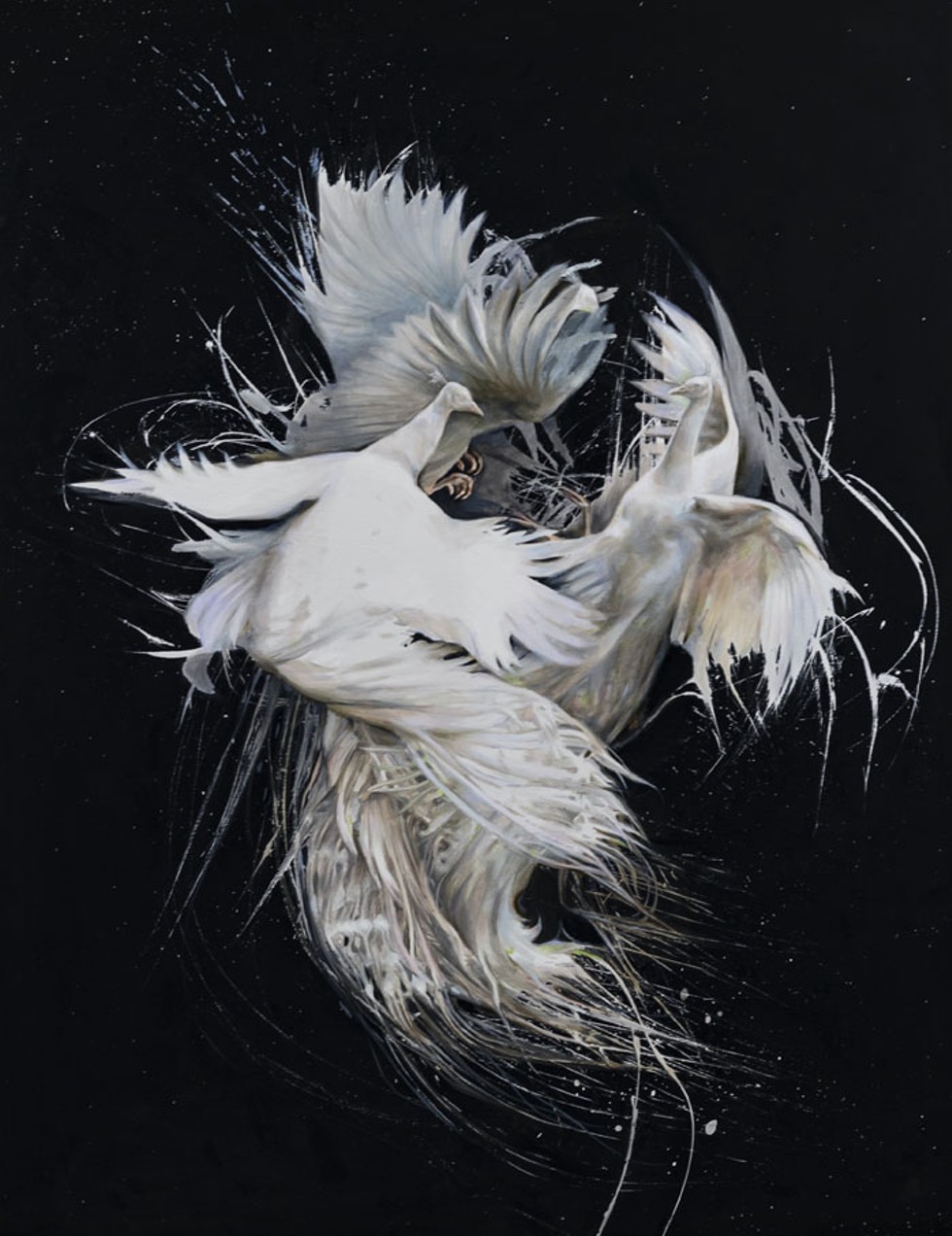 Lily Morris, "Septentrio," oil and acrylic on linen, 2021