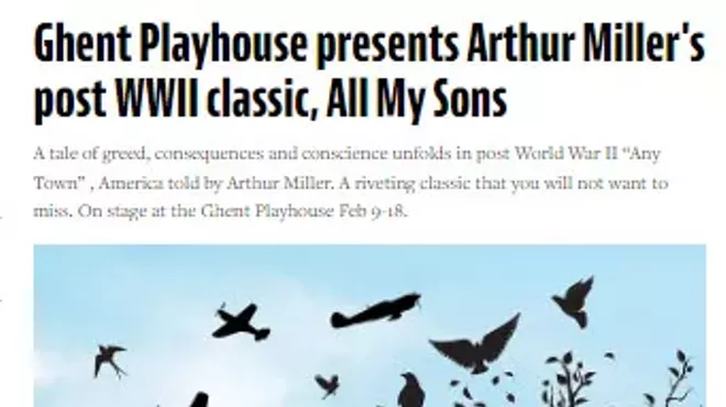 Image: All My Sons by Arthur Miller, Directed by Ed Dignum