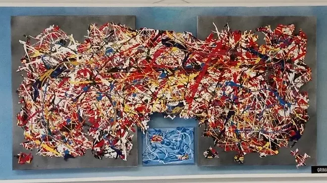 Image: Art Gallery 71 - Artist Reception for Featured Artist Mark Grimaldi&rsquo;s show Inspired by Pollock. Saturday, December 20th from 4-6pm