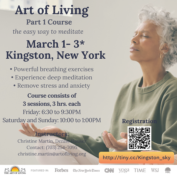 Art of Living Part 1 Course - SKY Breath Meditation
