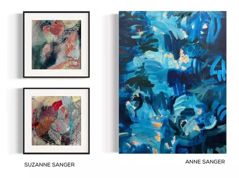 Works by mother-daughter artists Suzanne and Anne Sanger