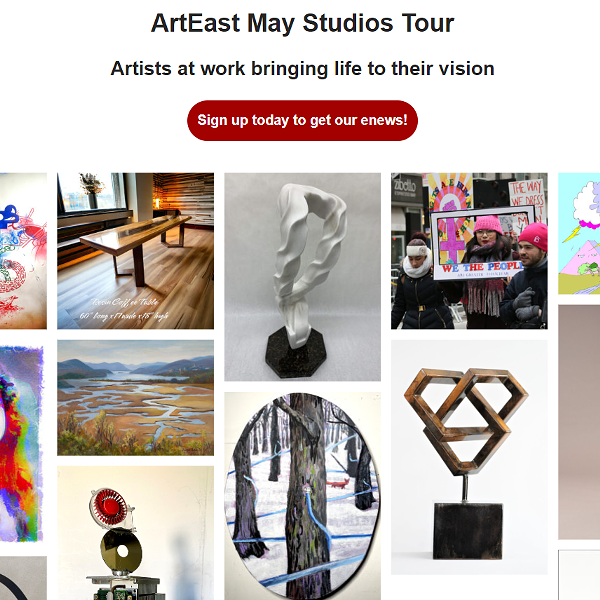 ArtEast May Studios Tour- Saturday, May 4th, Sunday, May 5th