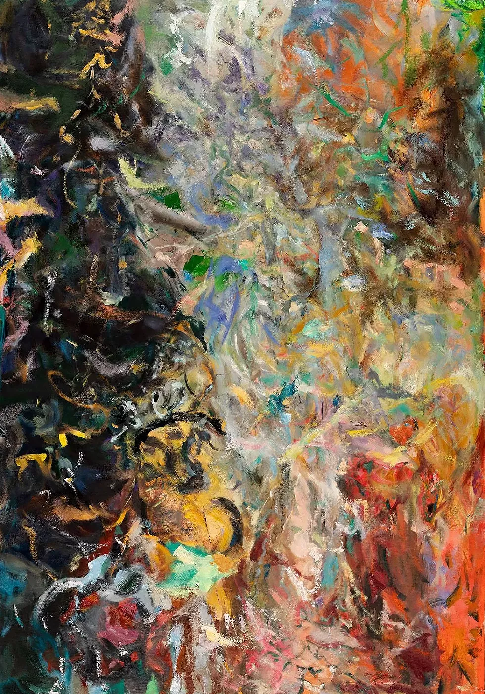 Ashley Garrett, Dafne, 2022, oil on canvas, 60 x 42 inches