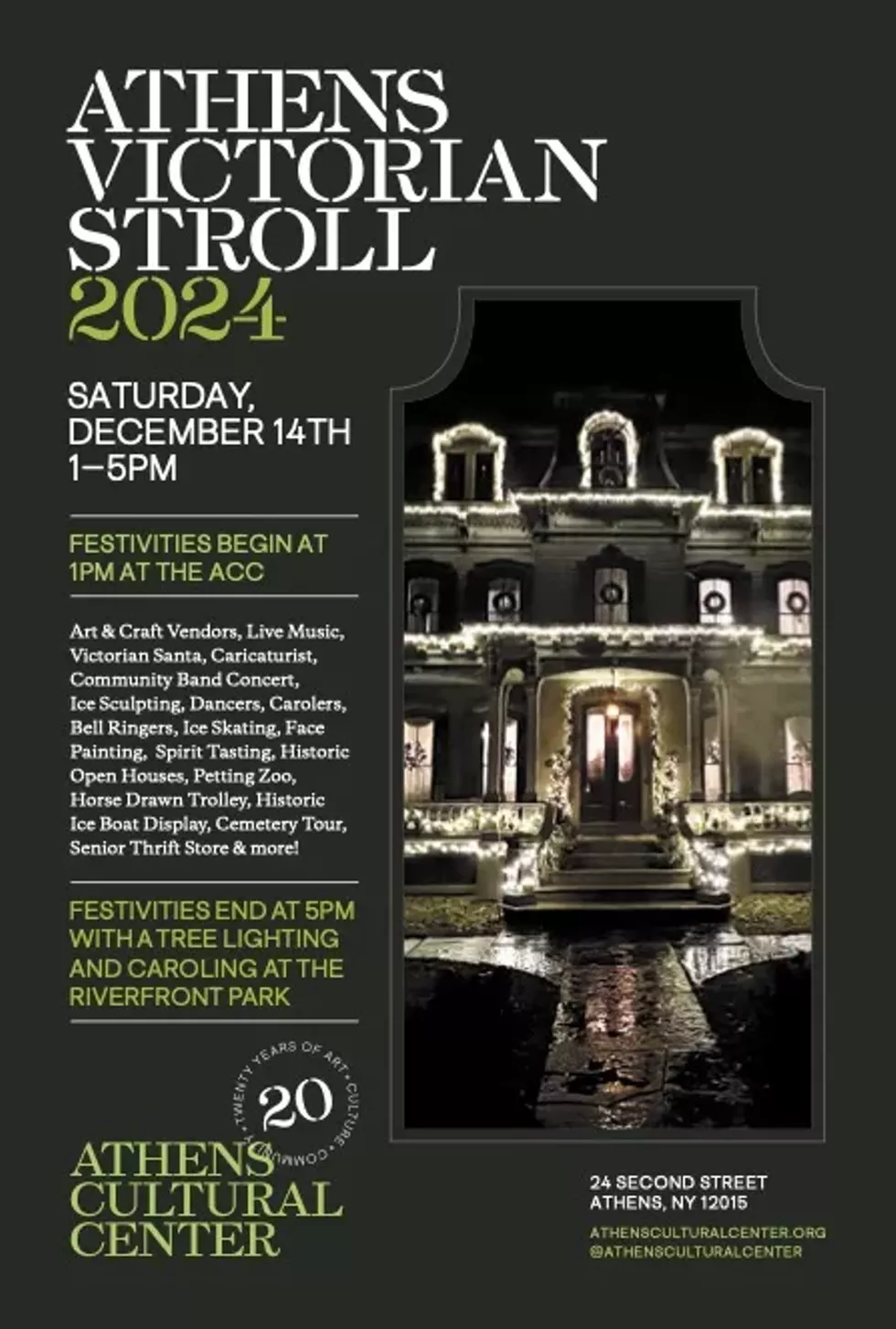 2024 Athens Victorian Stroll Postcard
