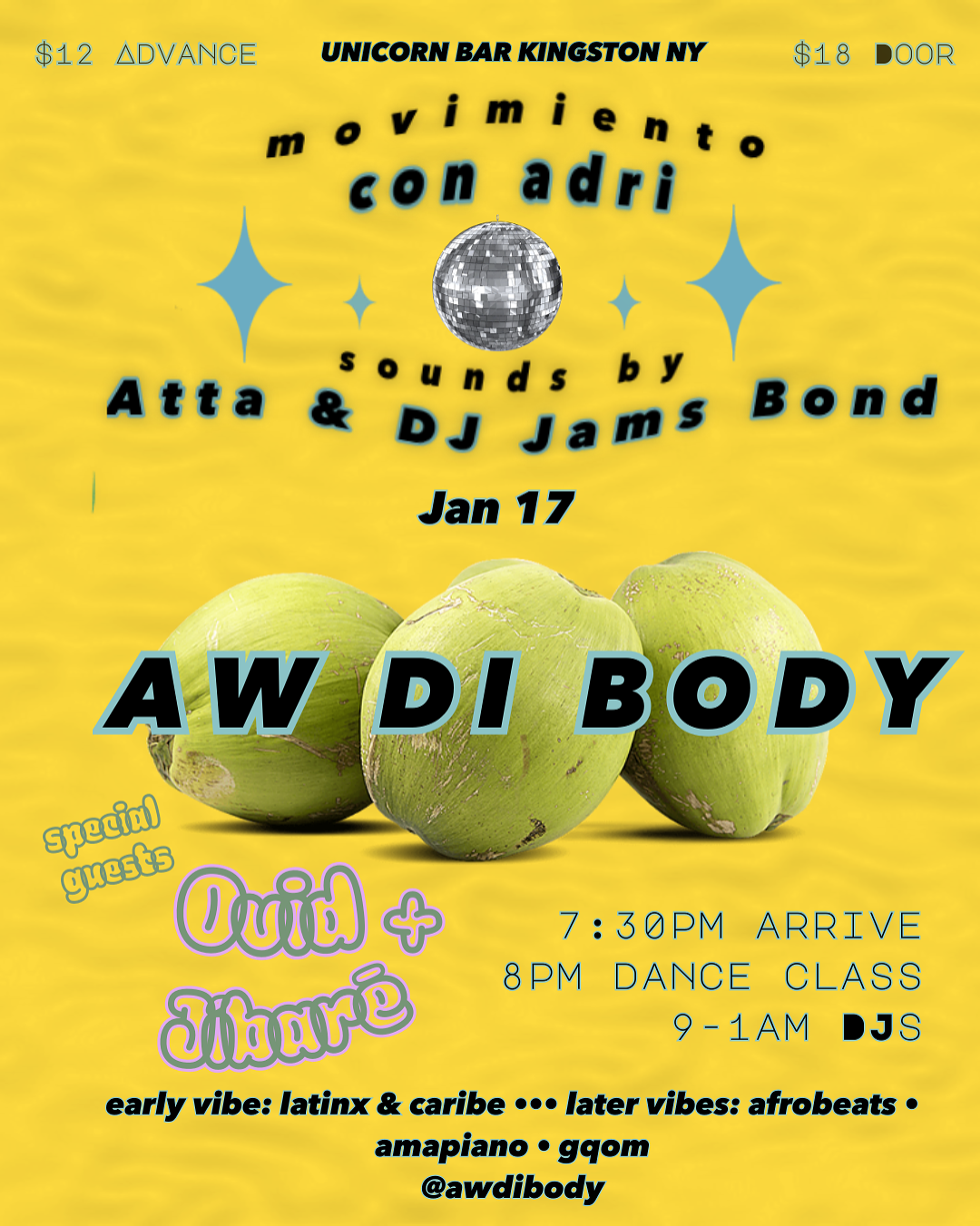 Aw Di Body January 17th, 2026 Event Flyer