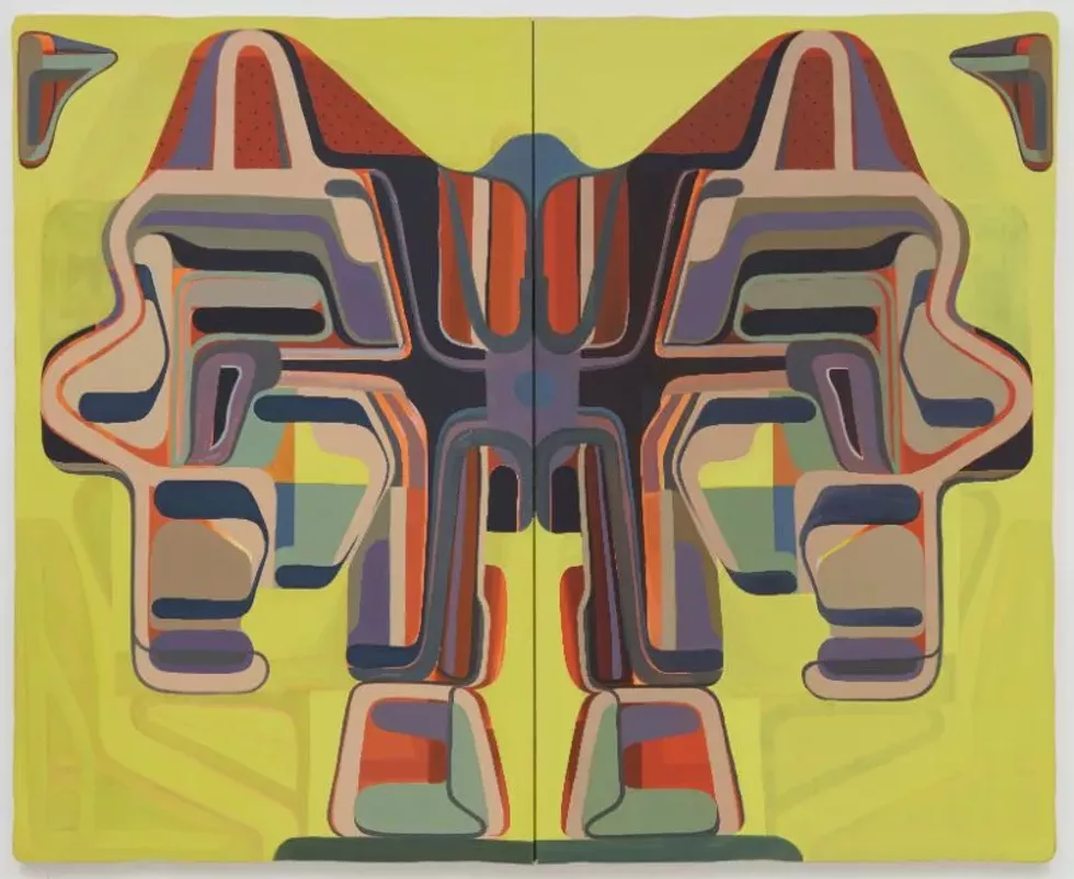 "Axis Powers," Tom Burckhardt, 2018, 72 X 88