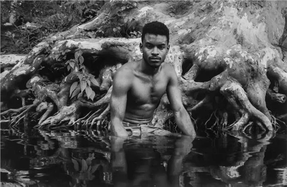Caleb Stein (British, active USA, b. 1994), Sanjay. The watering hole., from the series Down by the Hudson, 2020, gelatin silver print.