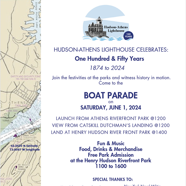 Boat Parade: Celebrating 150th Years of Hudson-Athens Lighthouse