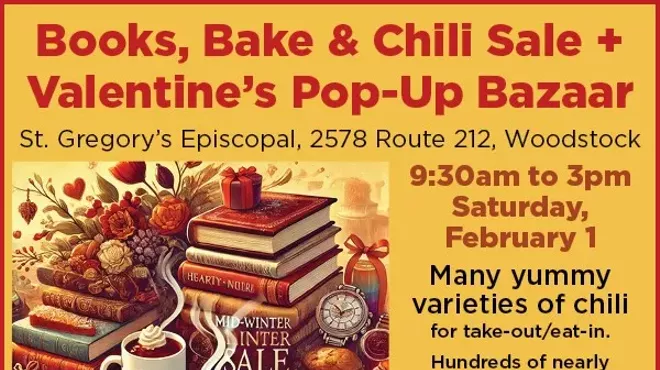 Image: Book, Bake & Chili Sale + Valentine's Pop-Up