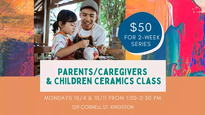 Image: Caregivers & Kids Intro to Clay Ceramics Class